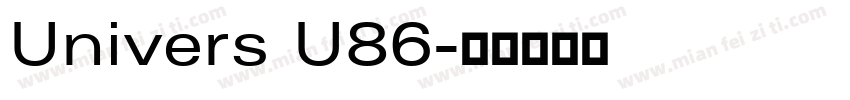 Univers U86字体转换